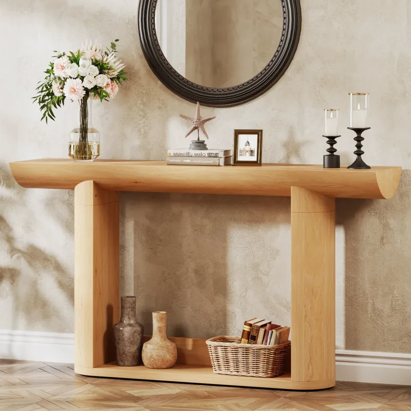 Tribesigns Console Tables|Console Tables*55" Console Table, Wood Farmhouse Sofa Table Entryway Table