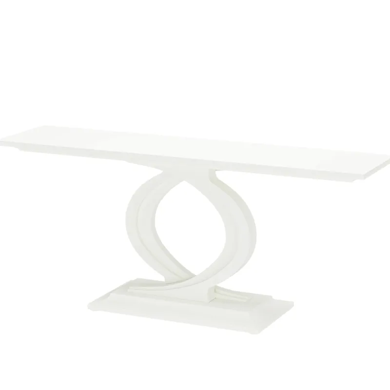 Tribesigns Console Tables|Console Tables*59" Console Table, Wood Narrow Sofa Table with Double Arc Base