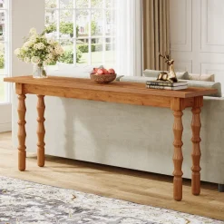Tribesigns Console Tables|Console Tables*70.9" Console Table, Wood Sofa Table Behind Couch