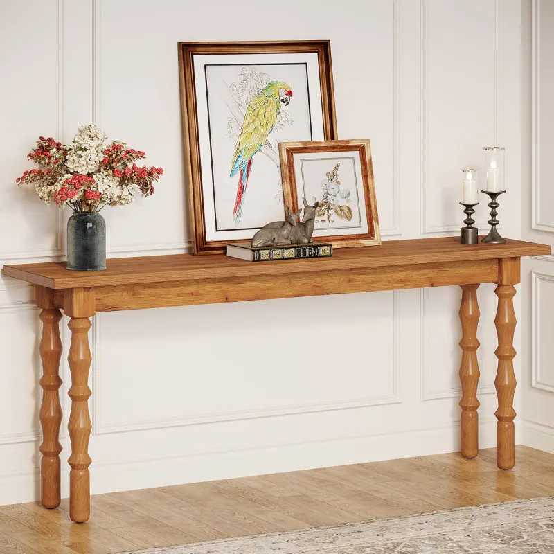 Tribesigns Console Tables|Console Tables*70.9" Console Table, Wood Sofa Table Behind Couch