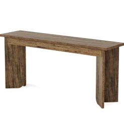 Tribesigns Console Tables|Console Tables*70.9" Console Table, Wood Sofa Table Hallway Table with Double Pedestal