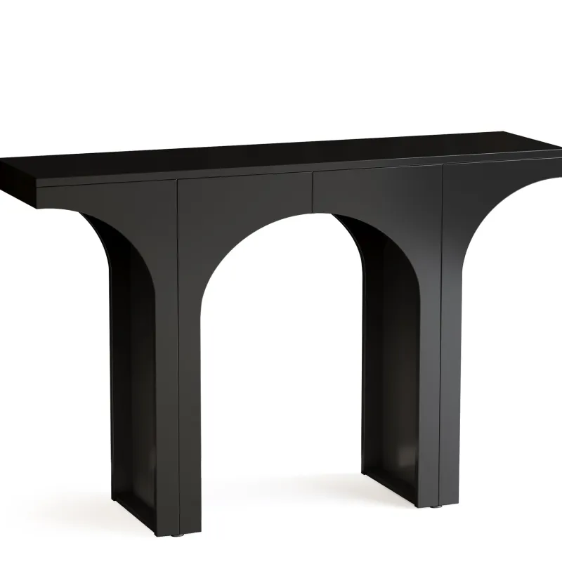 Tribesigns Console Tables|Console Tables*47" Console Table, Wooden Entryway Table Sofa Table with Arch Base