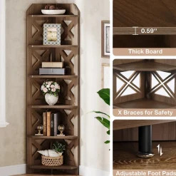 Tribesigns Corner Shelves|Corner Shelves*70.8