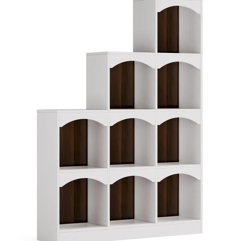 Tribesigns Bookcases & Bookshelves|Bookcases & Bookshelves*9 Cubes Bookshelf, L - Shaped Corner Etagere Bookcase Display Shelf