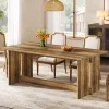 Tribesigns Dining Tables*63" Dining Table, Farmhouse Dining Room Table Kitchen Table for 4 - 6