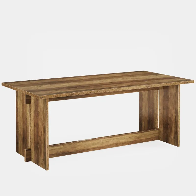 Tribesigns Dining Tables*63" Dining Table, Farmhouse Dining Room Table Kitchen Table for 4 - 6