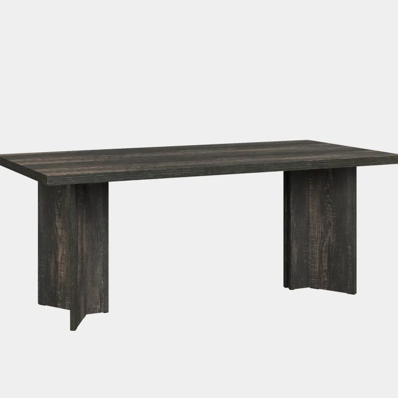 Tribesigns Dining Tables*63" Dining Table, Farmhouse Kitchen Table with Large Tabletop for 4-6