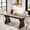 Tribesigns Dining Tables*70.8" Dining Table, Farmhouse Kitchen Dinner Table for 6 - 8