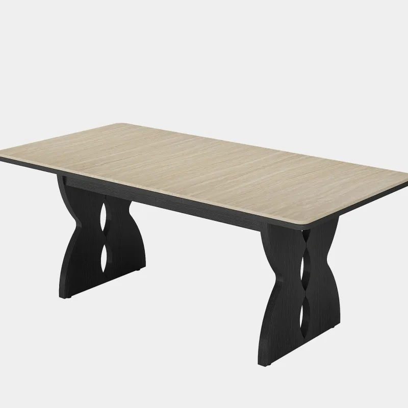 Tribesigns Dining Tables*70.8" Dining Table, Farmhouse Kitchen Dinner Table for 6 - 8