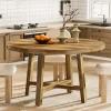 Tribesigns Dining Tables*47" Dining Table, Farmhouse Kitchen Table Dinner Table for 4 - 6 People