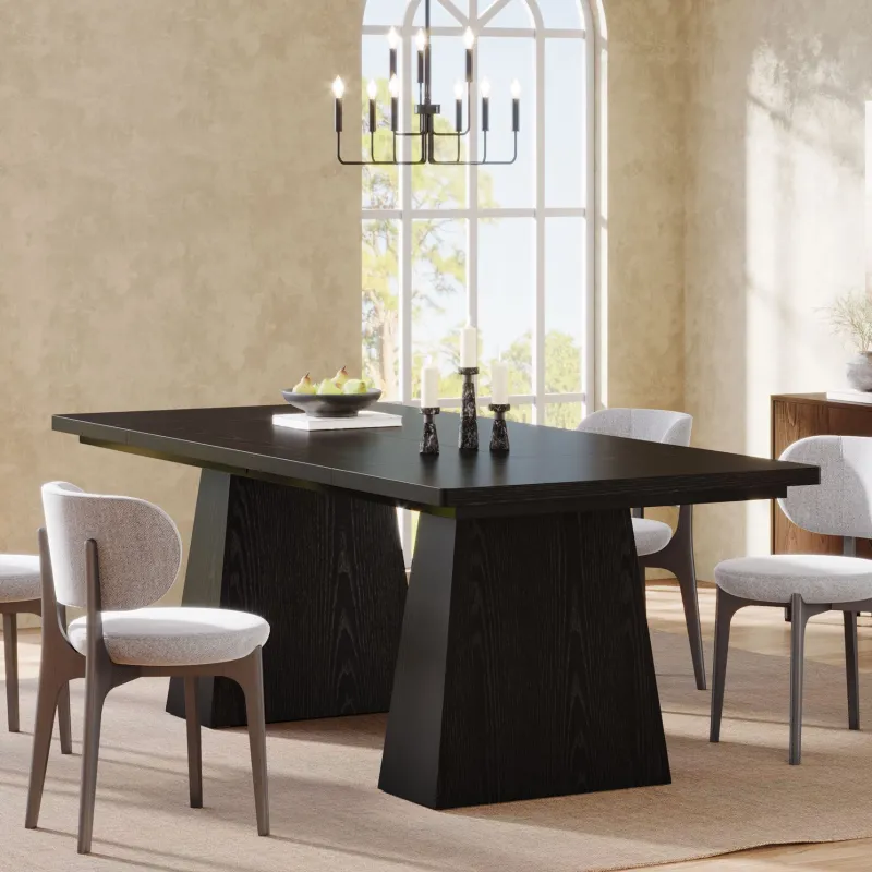 Tribesigns Dining Tables*63" Dining Table, Farmhouse Wood Kitchen Table for 6 People