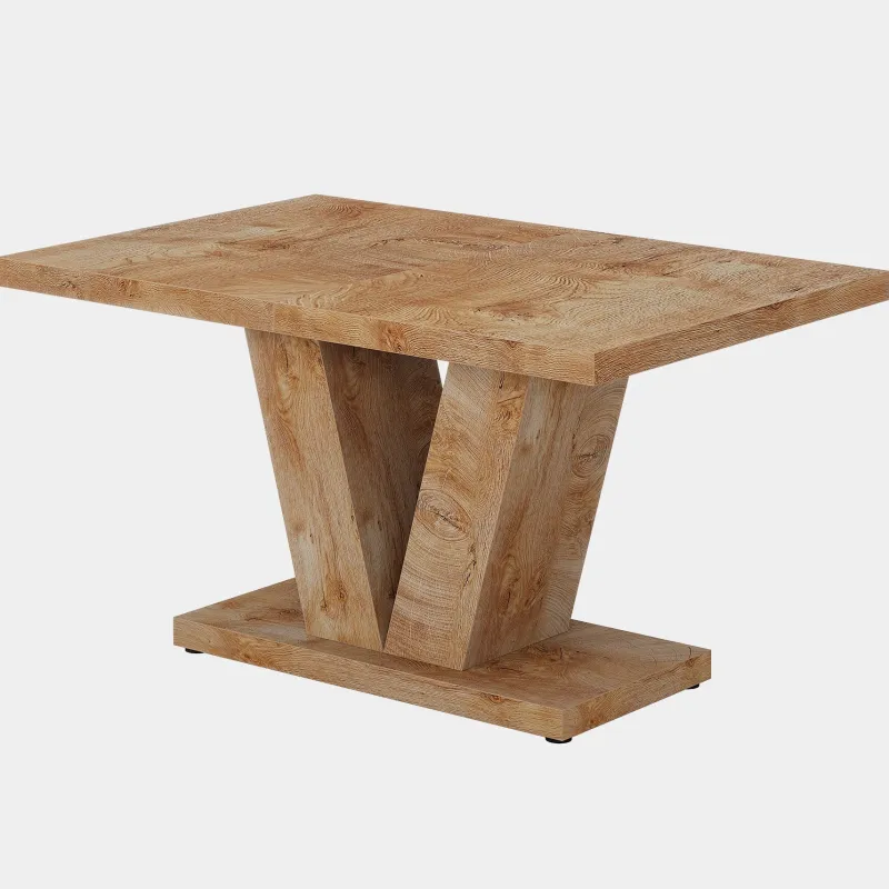Tribesigns Dining Tables*47" Dining Table, Farmhouse Wooden Kitchen Dinner Table with Duty Pedestal