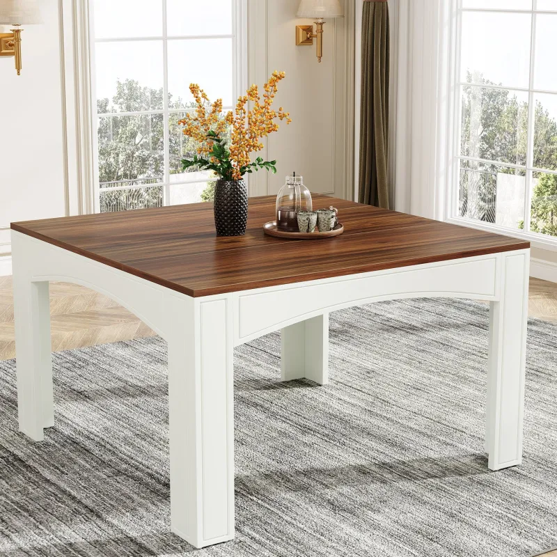 Tribesigns Dining Tables*39" Dining Table, Farmhouse Wood Kitchen Table Dinner Table for 4