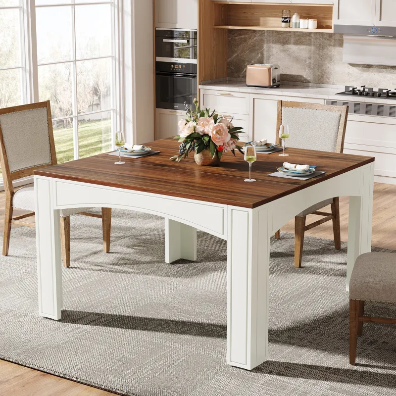 Tribesigns Dining Tables*39" Dining Table, Farmhouse Wood Kitchen Table Dinner Table for 4