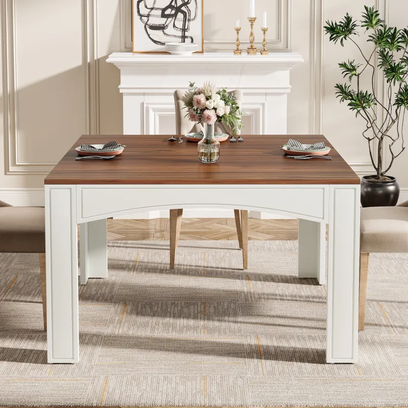 Tribesigns Dining Tables*39" Dining Table, Farmhouse Wood Kitchen Table Dinner Table for 4