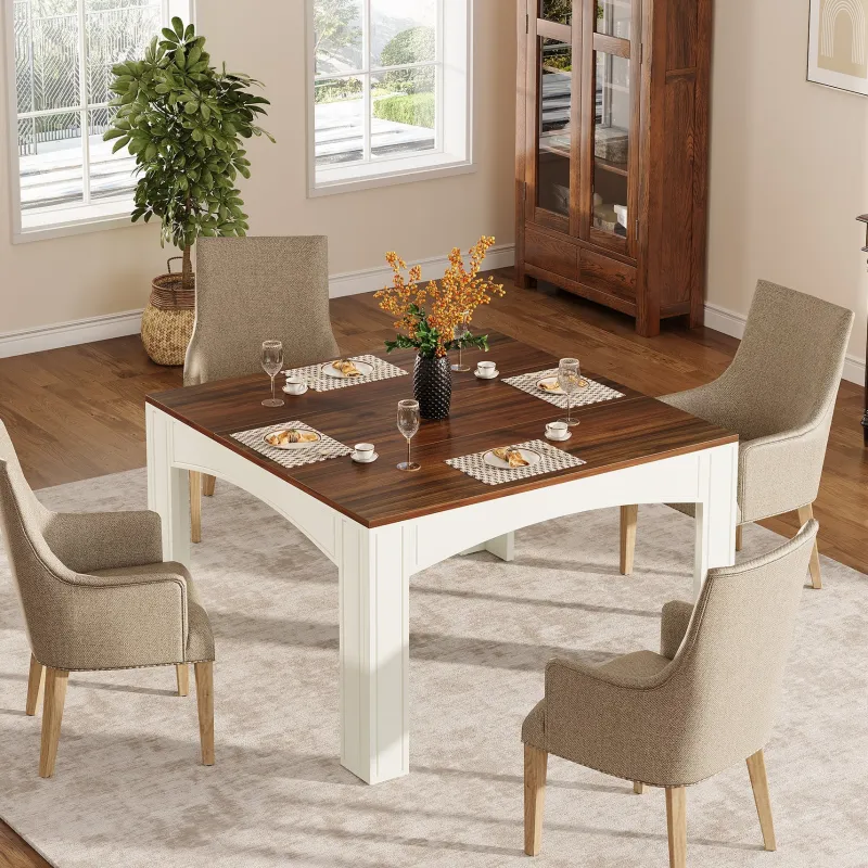 Tribesigns Dining Tables*39" Dining Table, Farmhouse Wood Kitchen Table Dinner Table for 4
