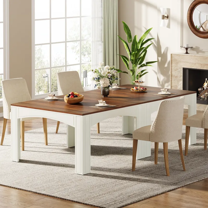 Tribesigns Dining Tables*39" Dining Table, Farmhouse Wood Kitchen Table Dinner Table for 4