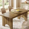 Tribesigns Dining Tables*63" Dining Table, Framhouse Kitchen DInner Table For 6 people