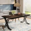 Tribesigns Dining Tables*63" Dining Table, Large Wood Kitchen Table for 4 - 6 People