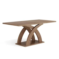 Tribesigns Dining Tables*63" Dining Table, Modern Kitchen Table with Pedestal Base for 4 - 6 People