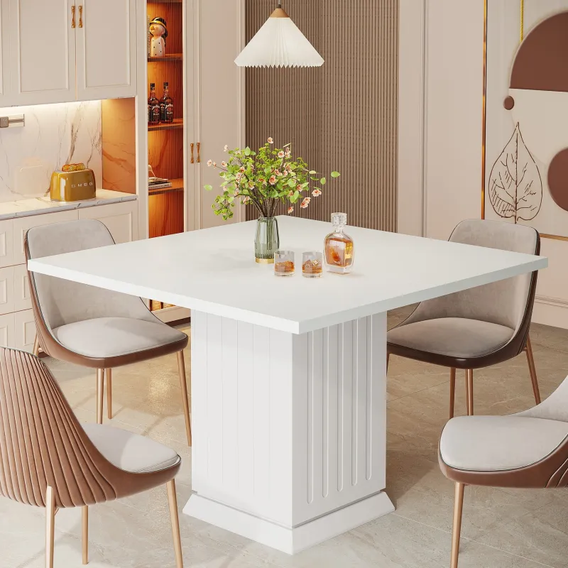 Tribesigns Dining Tables*35" Dining Table, Modern Square Kitchen Table for 4