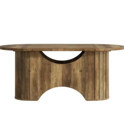 Tribesigns Dining Tables*63" Dining Table, Oval Farmhouse Kitchen Table for 4