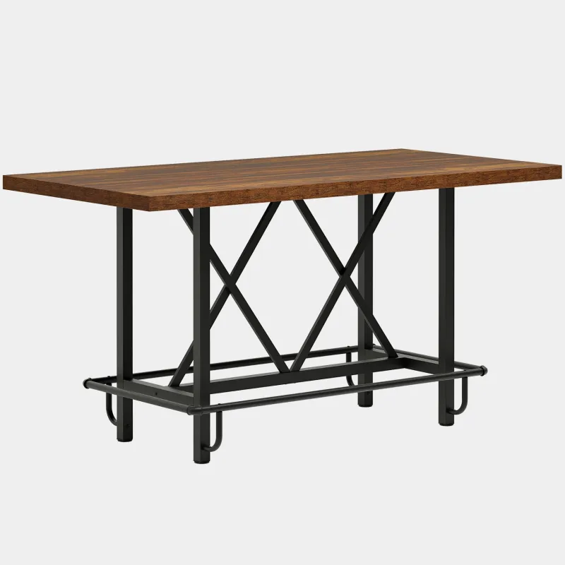 Tribesigns Dining Tables*63" Dining Table, Rectangular Kitchen Table for 6 People