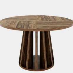 Tribesigns Dining Tables*47" Dining Table, Round Kitchen Table For 4 - 6 People