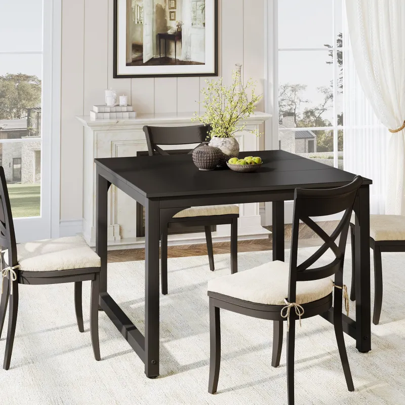 Tribesigns Dining Tables*41" Dining Table, Square Kitchen Dinner Table for 4 Person