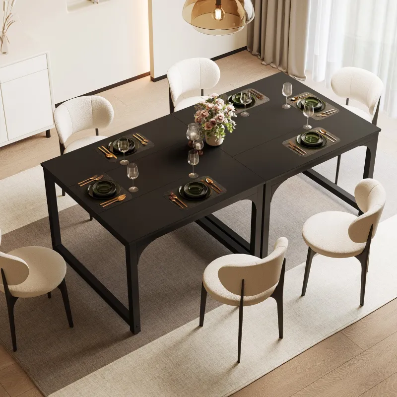 Tribesigns Dining Tables*41" Dining Table, Square Kitchen Dinner Table for 4 Person