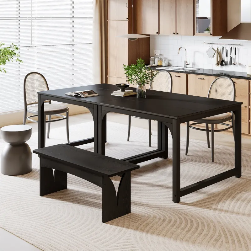 Tribesigns Dining Tables*41" Dining Table, Square Kitchen Dinner Table for 4 Person