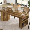 Tribesigns Dining Tables*63" Dining Table, Wood Dinner Table Kitchen Table For 4 - 6 People