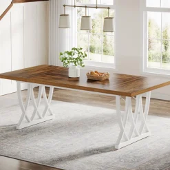 Tribesigns Dining Tables*70.8" Dining Table, Wood Kitchen Table Dinner Table for 6 - 8 People