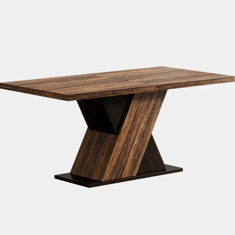 Tribesigns Dining Tables*55" Dining Table, Wood Kitchen Dinner Table for 4 - 6