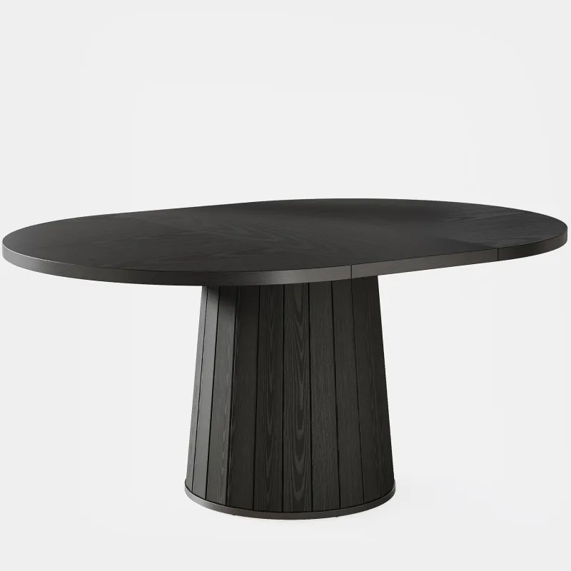 Tribesigns Dining Tables*55" Dining Table, Wood Oval Kitchen Dinner Table