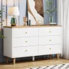 Tribesigns Chests Of Drawers*6 Drawer Dresser, 47" Modern Wood Storage Organizer Chest of Drawers