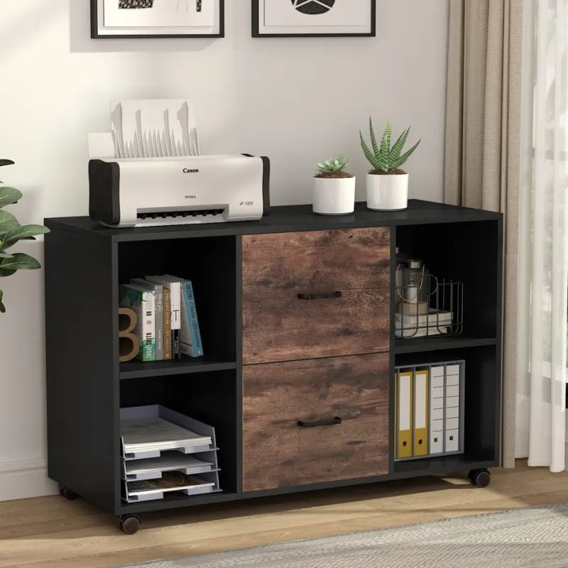 Tribesigns File Cabinets|File Cabinets*2 Drawer File Cabinet, Large Mobile Filing Cabinet for Letter Size