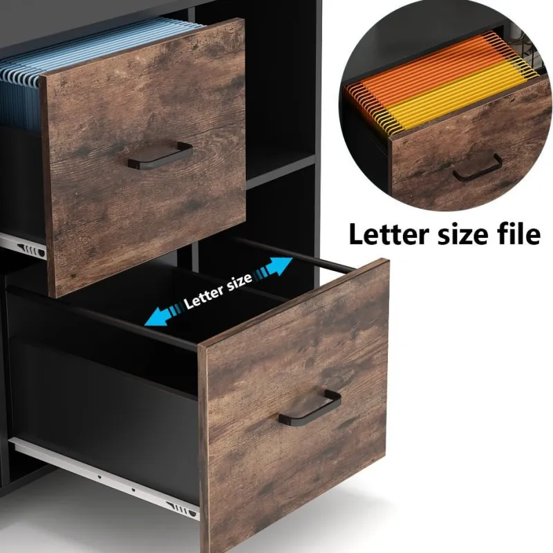 Tribesigns File Cabinets|File Cabinets*2 Drawer File Cabinet, Large Mobile Filing Cabinet for Letter Size