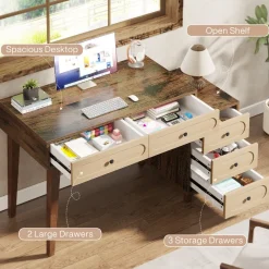Tribesigns Desks*5 Drawers Computer Desk, 51