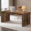Tribesigns Desks*63" Executive Desk, Farmhouse Computer Writing Conference Table