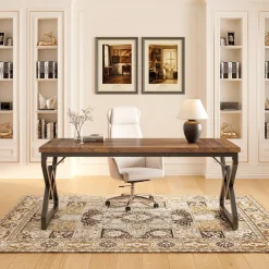 Tribesigns Desks*63" Executive Desk, Large Computer Desk for Home Office