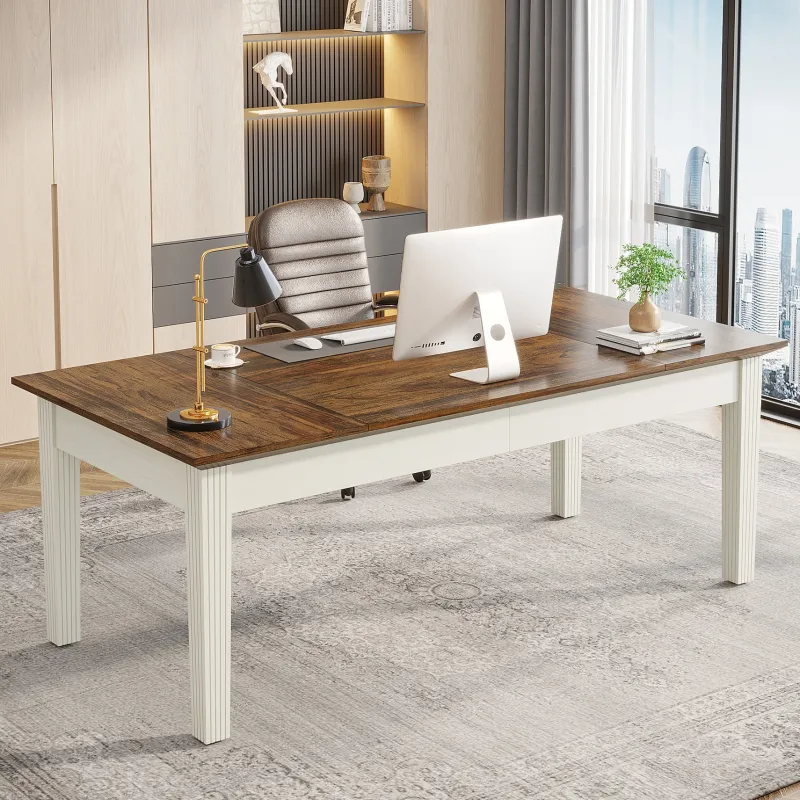Tribesigns Desks*62" Executive Desk, Large Modern Computer Desk Office Writing Table