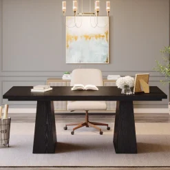 Tribesigns Desks*63" Executive Desk, Modern Office Computer Desk Workstations