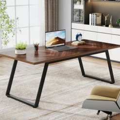 Tribesigns Desks*63" Executive Desk, Simple Computer Desk with Thickened Frame