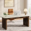 Tribesigns Desks*70.8" Executive Desk, Wood Computer Office Desk Conference Table