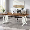 Tribesigns Desks*70.8" Executive Desk, Wood Computer Office Desk Writing Table