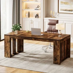 Tribesigns Desks*63" Executive Desk, Wood Computer Table Conference Table for 4 - 6