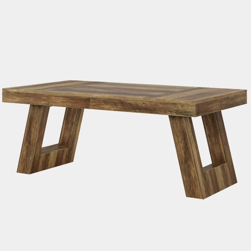 Tribesigns Desks*63" Executive Desk, Wood Office Desk Computer Desk with Double Pedestal