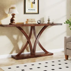 Tribesigns Console Tables|Console Tables*63" Farmhouse Console Table, Industrial Wood Sofa Entryway Table