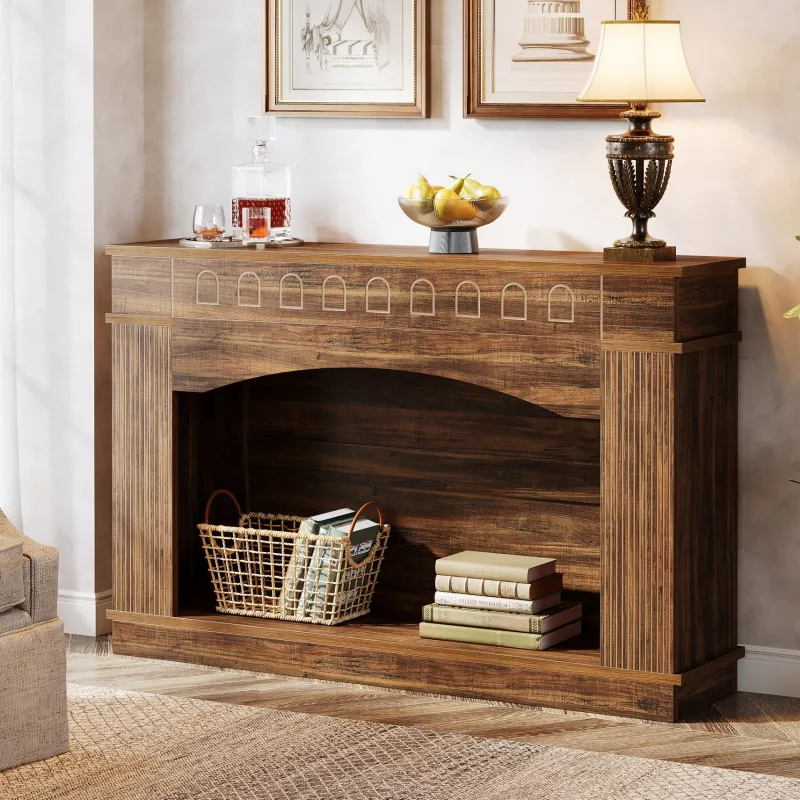 Tribesigns Console Tables|Console Tables*47" Farmhouse Console Table, 2 - Tier Sofa Table Entryway Table